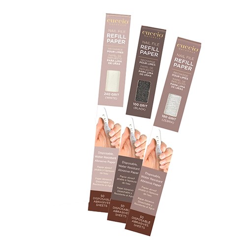 Manicure File Refill - (100 grit) - Black - 50 Pack